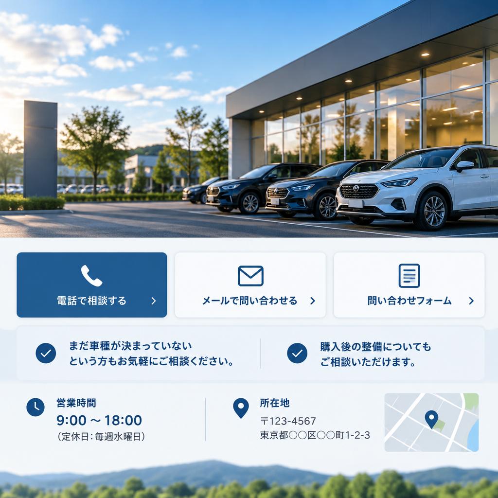 まずは希望を聞かせてください。理想の車探しを始めましょう