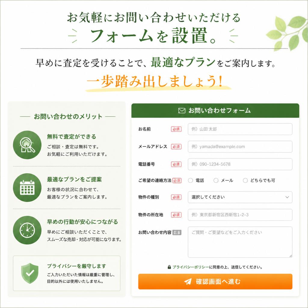 今すぐお問い合わせを！