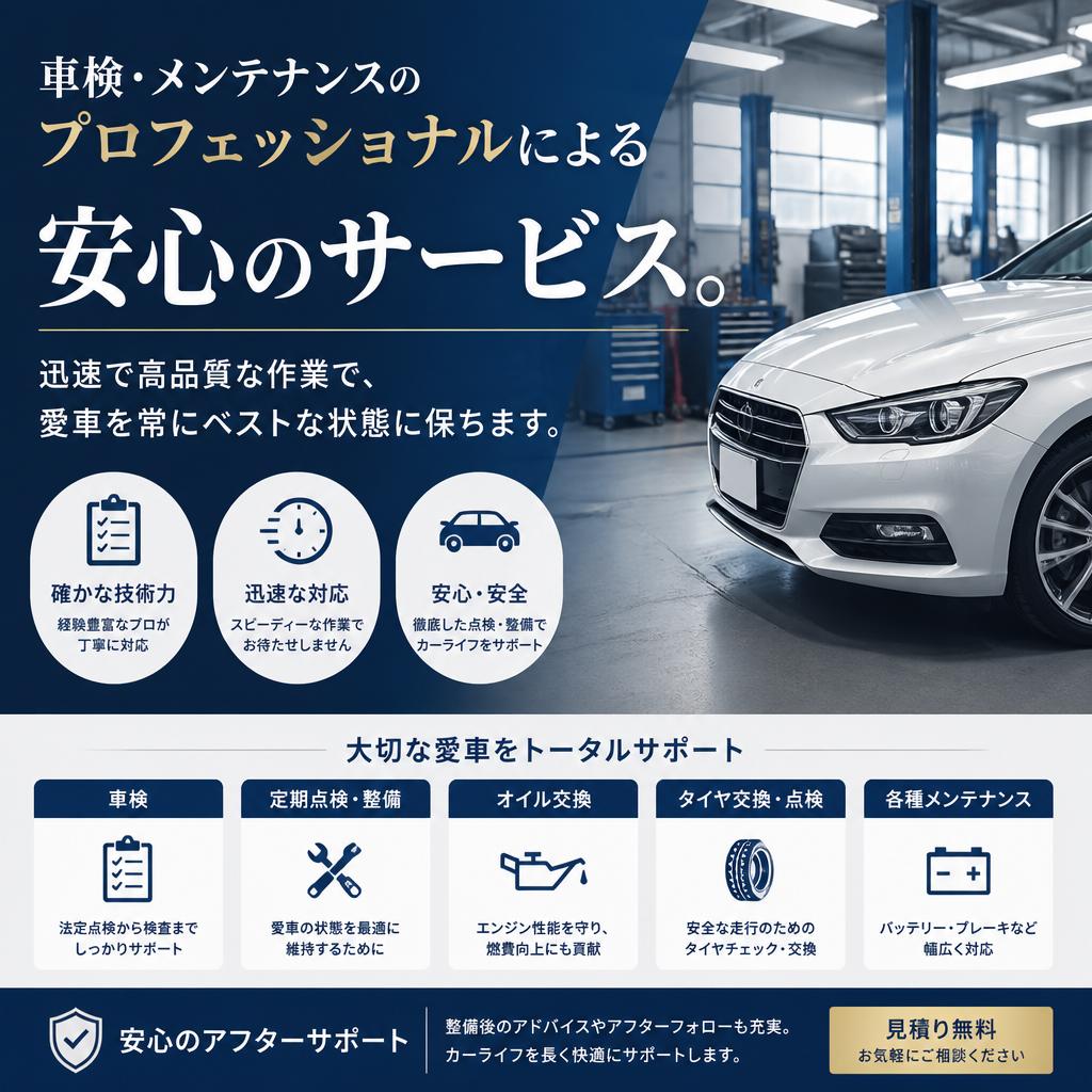 4. 大切な車のメンテナンス