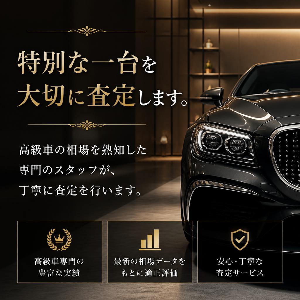 高級車査定はお任せ！