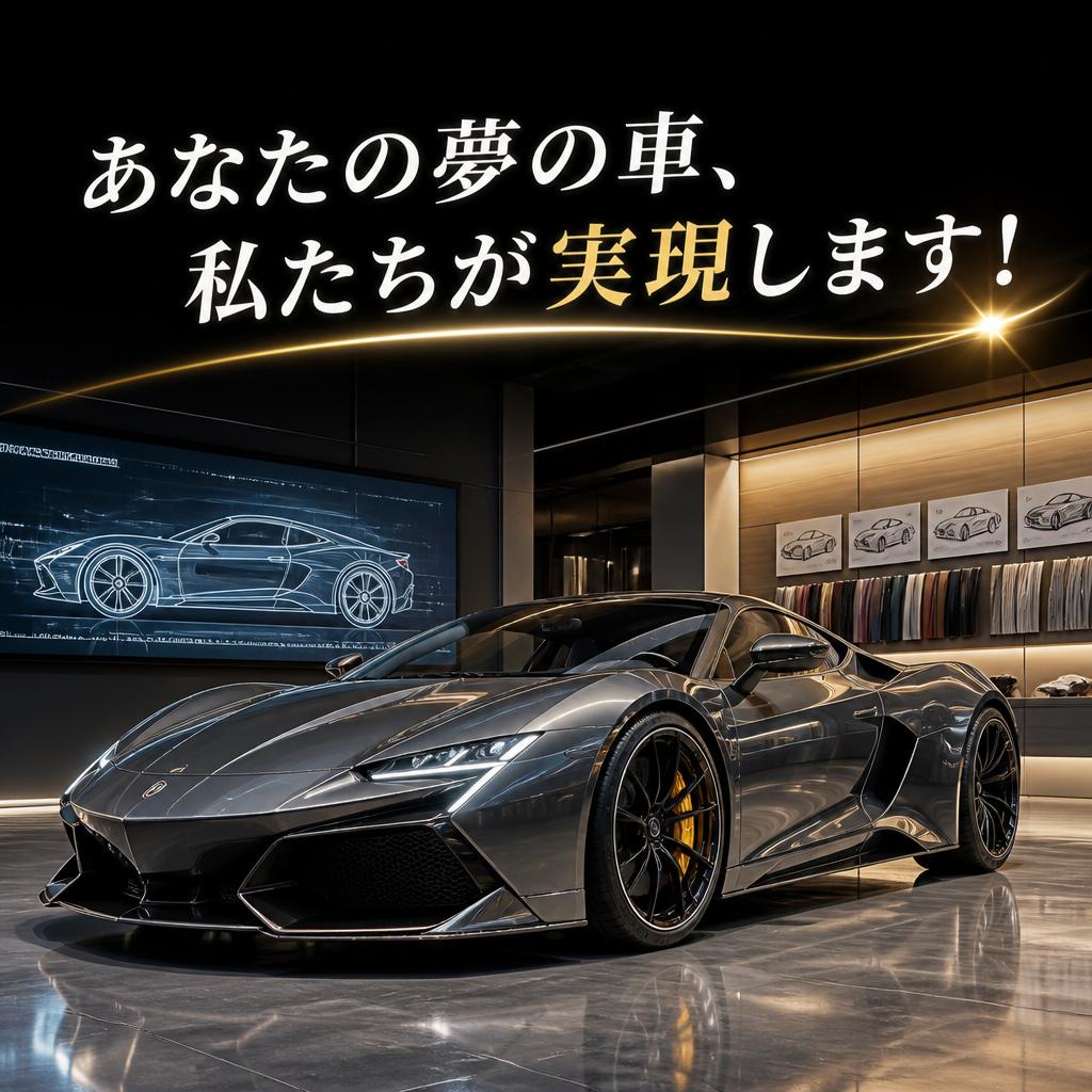 あなたの夢の車、私たちが実現します！