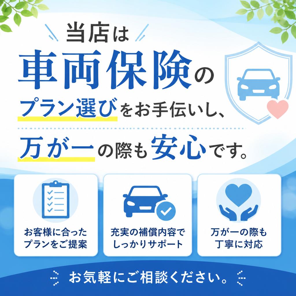 包括的な車両保険のサポート