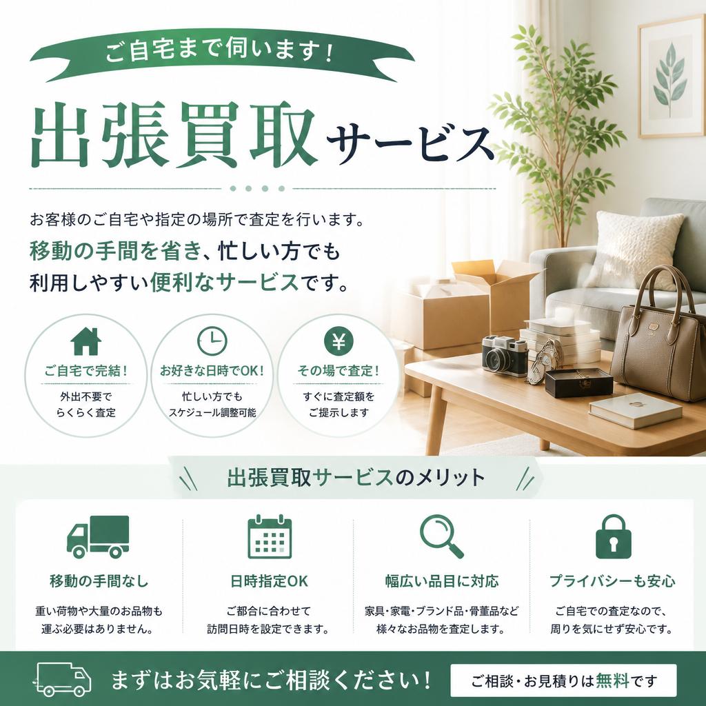 出張買取サービスのご案内