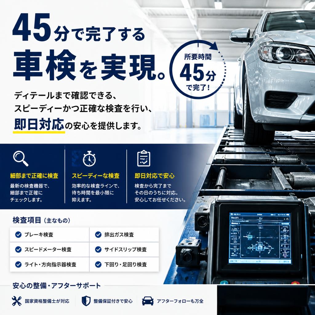 スピーディーな車両検査