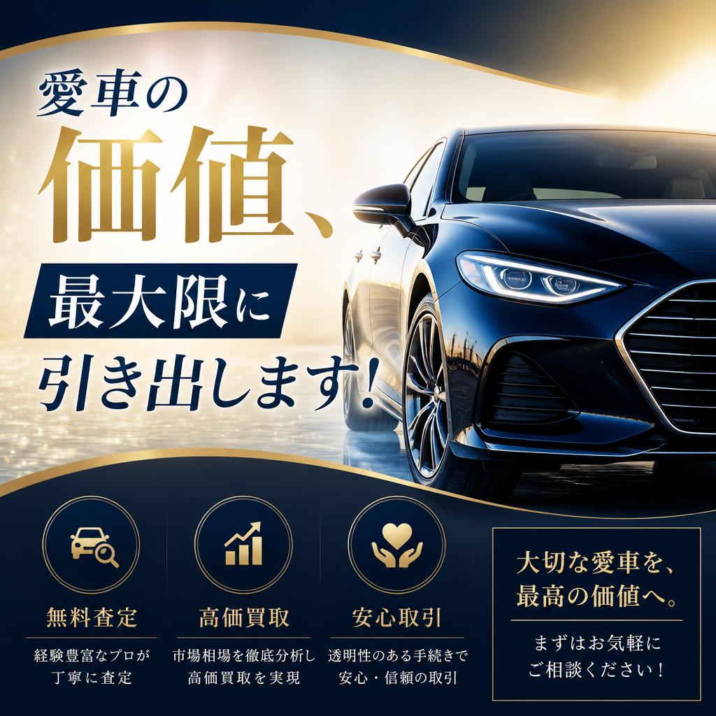愛車の価値、最大限に引き出します！