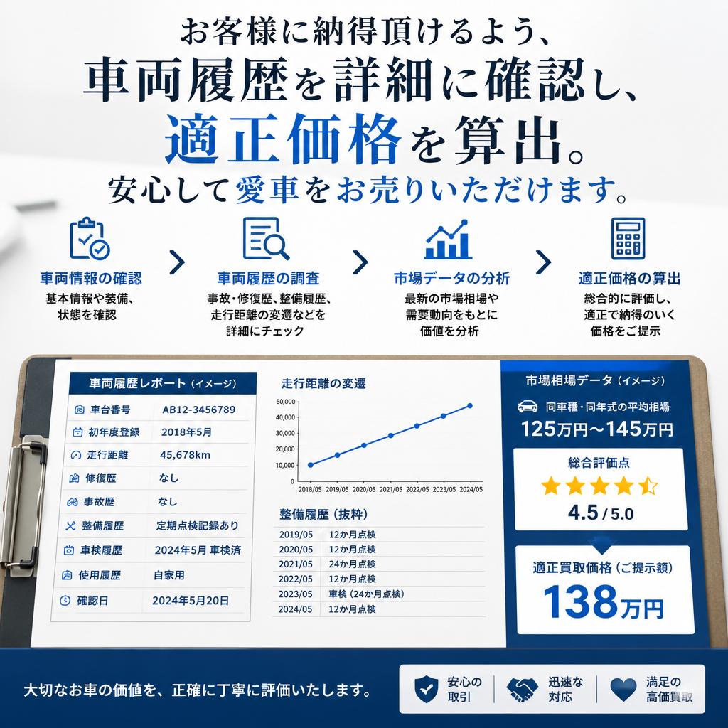 透明性のある買取サービス