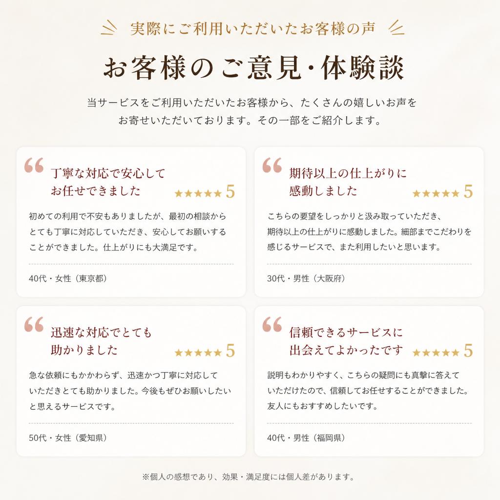 4. お客様の声を紹介