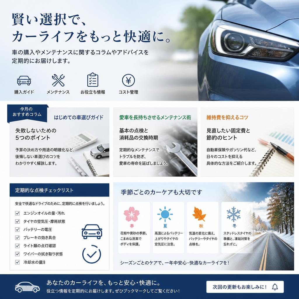 5. 車選びに役立つ情報を発信