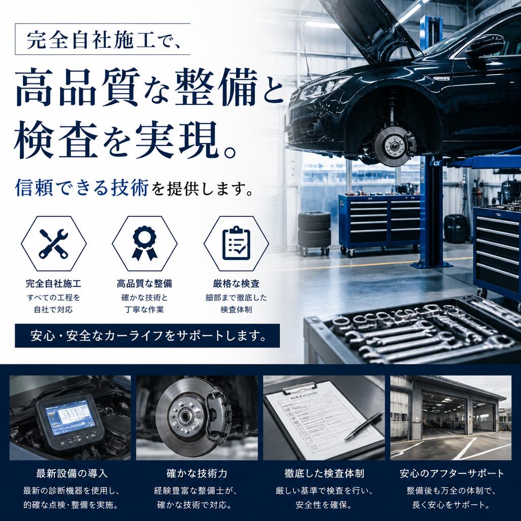 自社施工による高品質なサービス